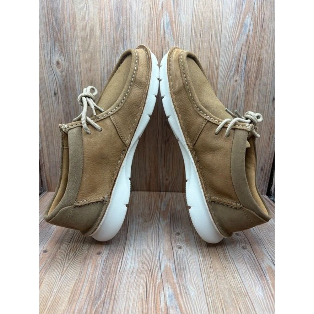 Clarks Mens Colehill Easy Nubuck Dark Sand Size 10.5 - Picture 6 of 8